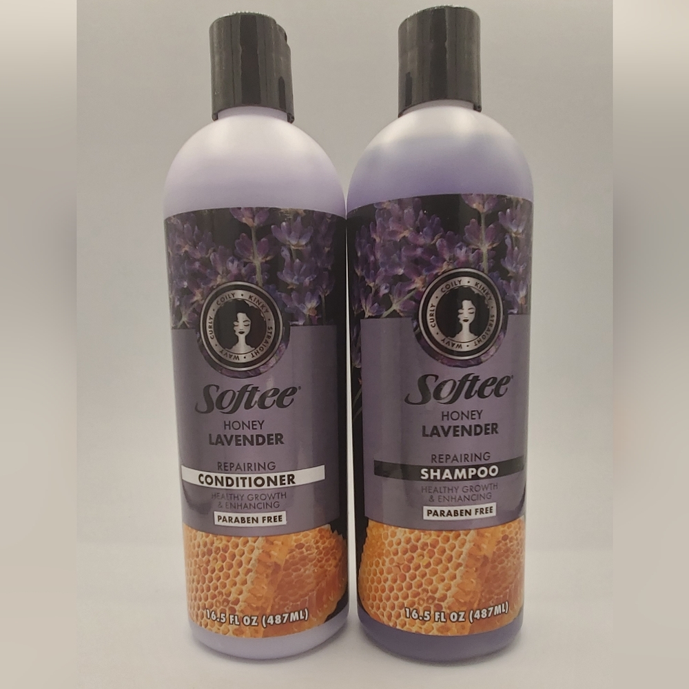 Softee Honey Lavender Repairing Shampoo and Conditioner Set